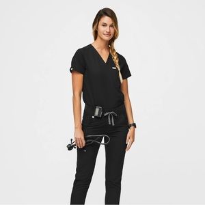 Figs Black scrub set! Pants S, Shirt XS